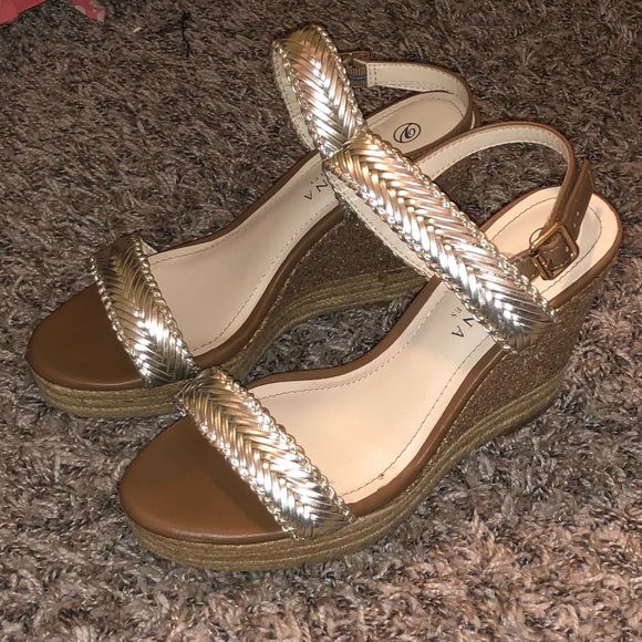 Gold Cork Wedges - Picture 4 of 4